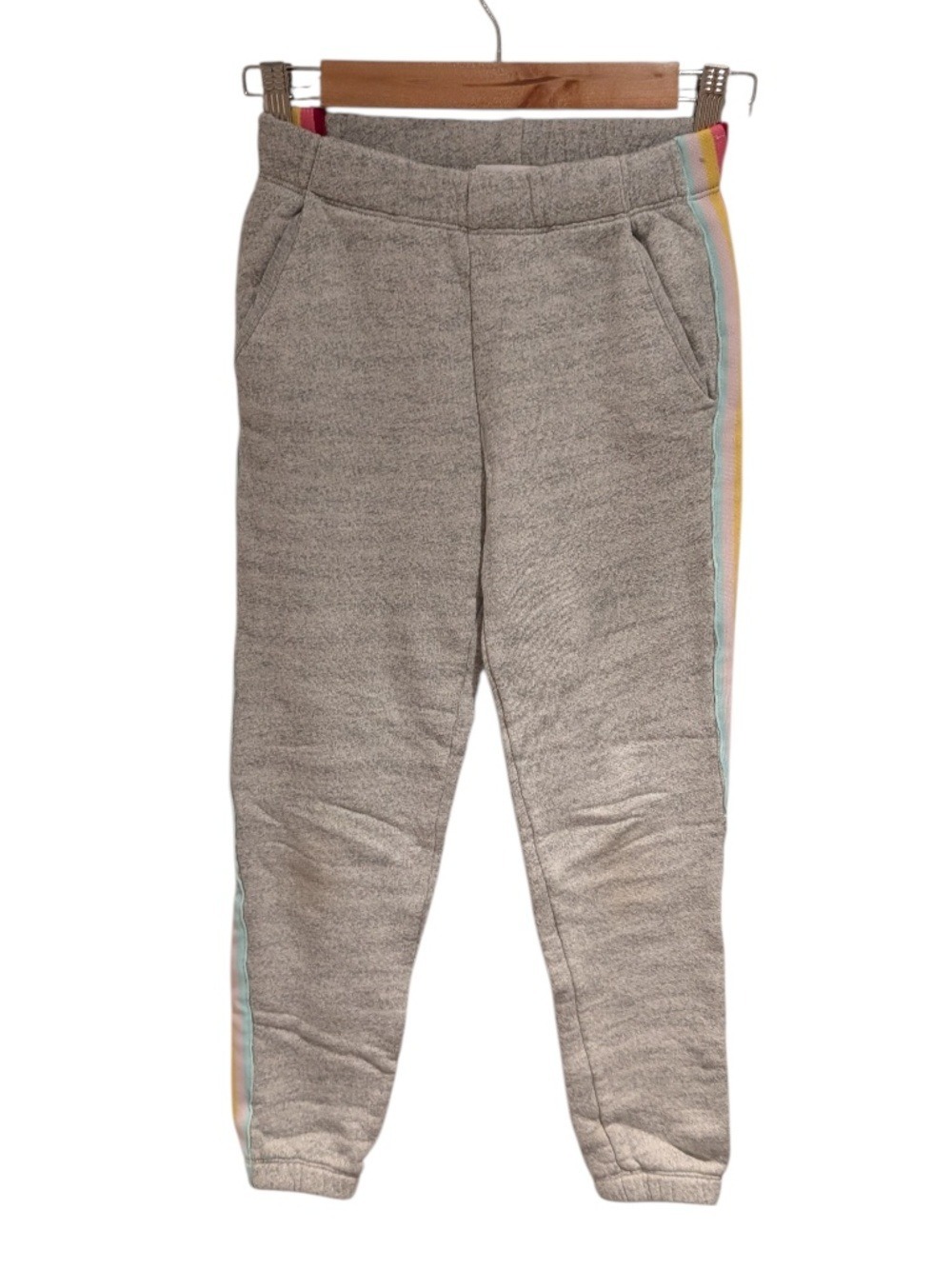 SPIRITUAL GANGSTER grey joggers with rainbow stripe seams - size 10